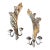 Pair of 18th Century Leaf-Form Giltwood Sconces For Sale