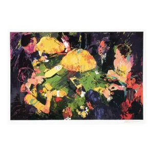 Chemin De Fer, Leroy Neiman Screenprint, Signed and Numbered in Pencil