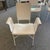 Matteo Grassi dining chairs set of 6 in white leather