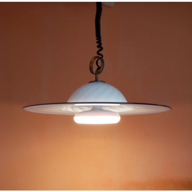 Vintage Murano Glass Pendant Light, Italy, 1960s For Sale - Image 10 of 17