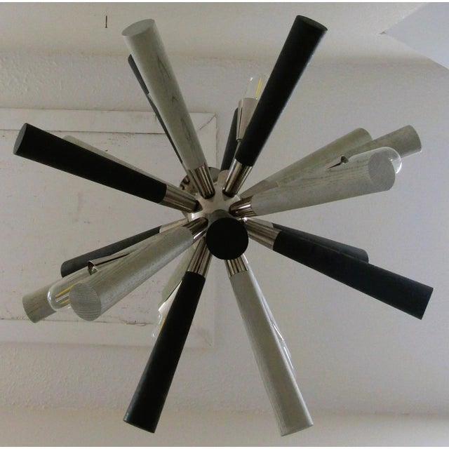 Elk Home Solara Polished Nickel Metal 6 Light Chandelier Sputnik Design For Sale - Image 11 of 15