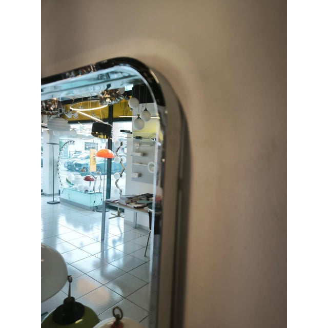 Vintage Chrome Mirror, 1970s For Sale - Image 4 of 10