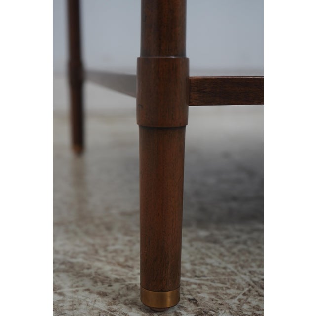 Pair John Stuart Mid Century Modern Walnut End Tables For Sale - Image 12 of 18