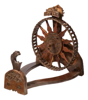 Antique Chinese Wooden Spinning Wheel