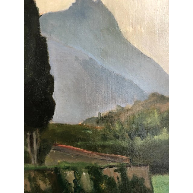 1920s Benjamin II Vautier, Eglise de Saint Pietro, Avigliana, 1926, Oil on Canvas, Framed For Sale - Image 5 of 13