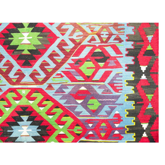 Mid-20th Century Turkish Kilim Rug For Sale - Image 9 of 14