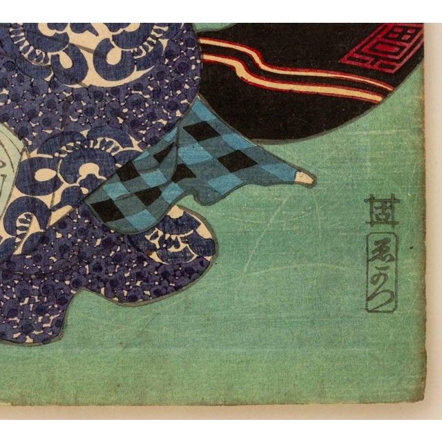 Utagawa Kunisada Attributed Kabuki Actor Woodblocks, 2 For Sale In New York - Image 6 of 14