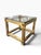 Metal Vintage Mastercraft Brass & Glass Side Tables — Pair For Sale - Image 7 of 9