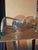Custom Made Amber Glass Table Lamp in Style of Sarffati For Sale - Image 4 of 7