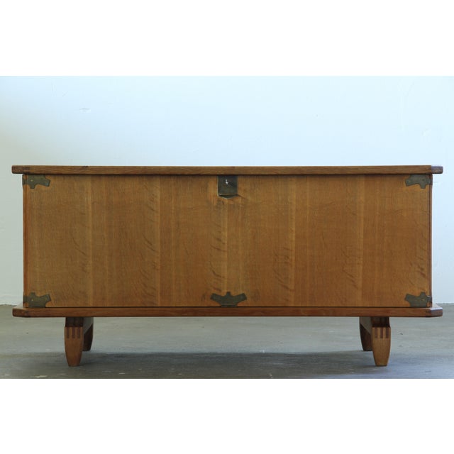 Danish Brutalist Oak Chest by Henning Kjærnulf, 1960s For Sale - Image 6 of 18