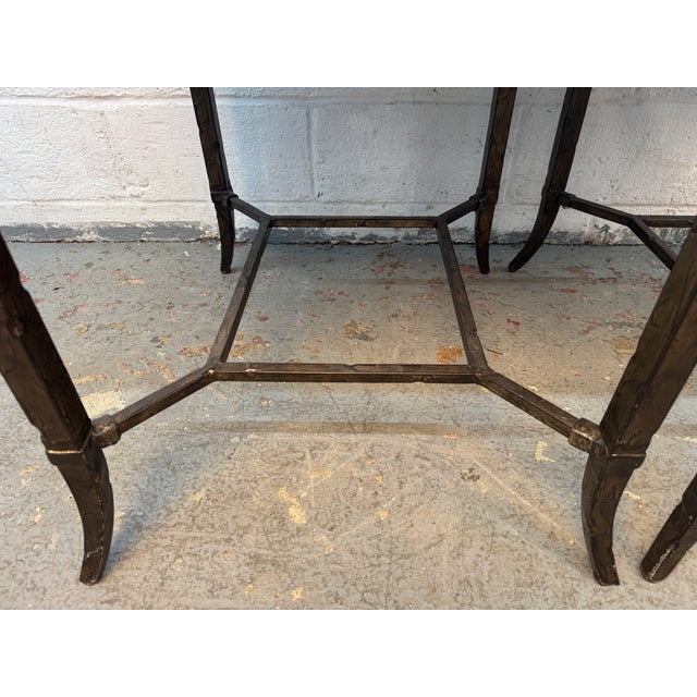 Vintage Maitland-Smith Metal Geometric End Tables, Pair For Sale - Image 14 of 17