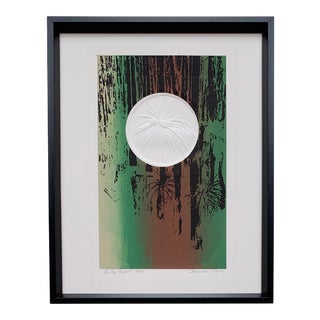 1970s Abstract Embossed Print - Signed and Numbered For Sale
