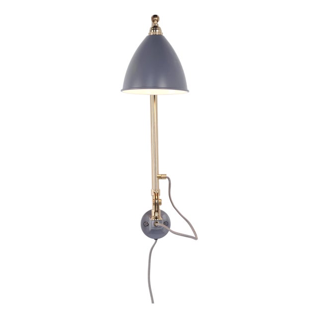 Bestlite BL6 Wall Lamp in Brass and Grey by Robert Dudley Best for Gubi For Sale