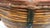 Vintage 17.5” Handmade Primitive Pencil Rattan Basket With Leather Rim For Sale In Naples, FL - Image 6 of 12