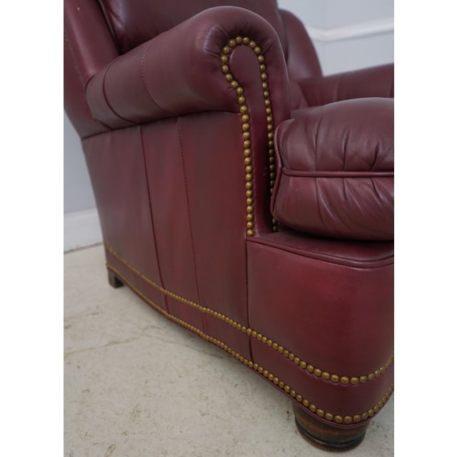 Hancock & Moore Leather Chair & Ottoman For Sale - Image 11 of 18