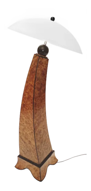 Elm Burl Jazz Inspired Lamp Twisted Variation