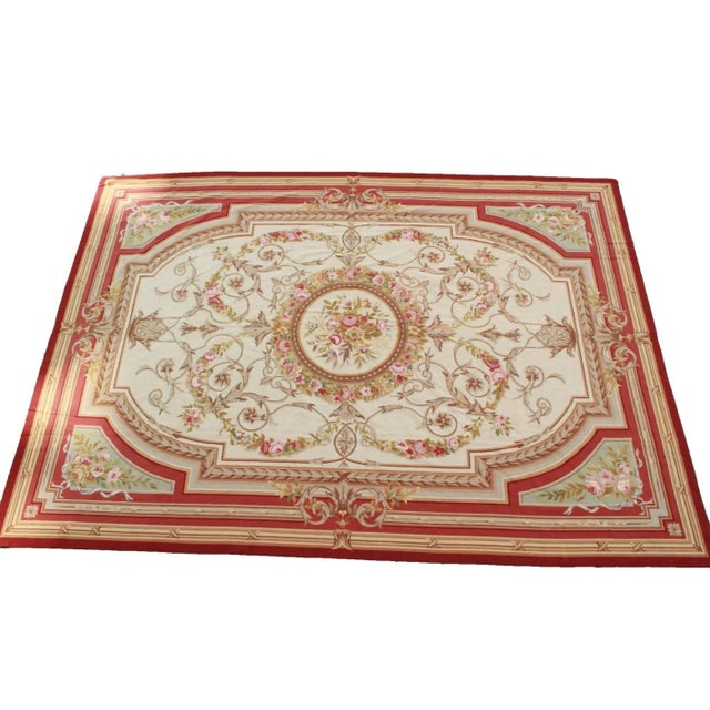Pasargad DC Aubusson Style Rugs-10’x14" For Sale In Washington DC - Image 6 of 9