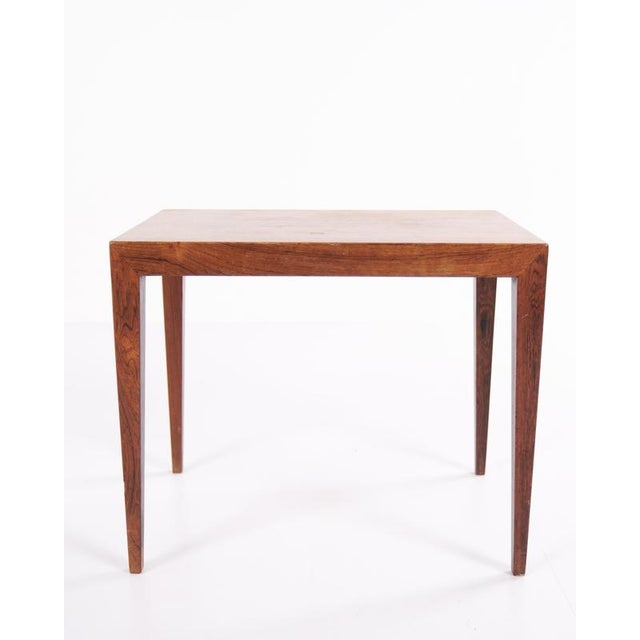 Brown Model 41B Side Table in Rosewood by Severin Hansen for Haslev Furniture, 1960s For Sale - Image 8 of 13