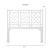 Modern Chippendale Platform Bed Double - Natural For Sale - Image 3 of 10