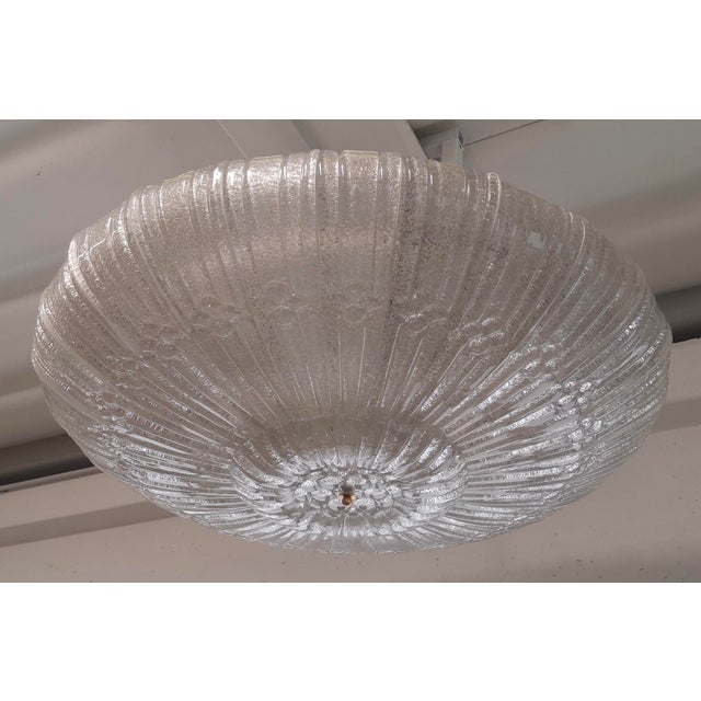 Italian White Murano Glass Pendant, 2000 For Sale - Image 4 of 11