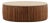 Slatted Teak & Cement Round Coffee Table For Sale
