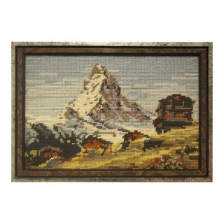 Vintage Matterhorn Needle Point For Sale