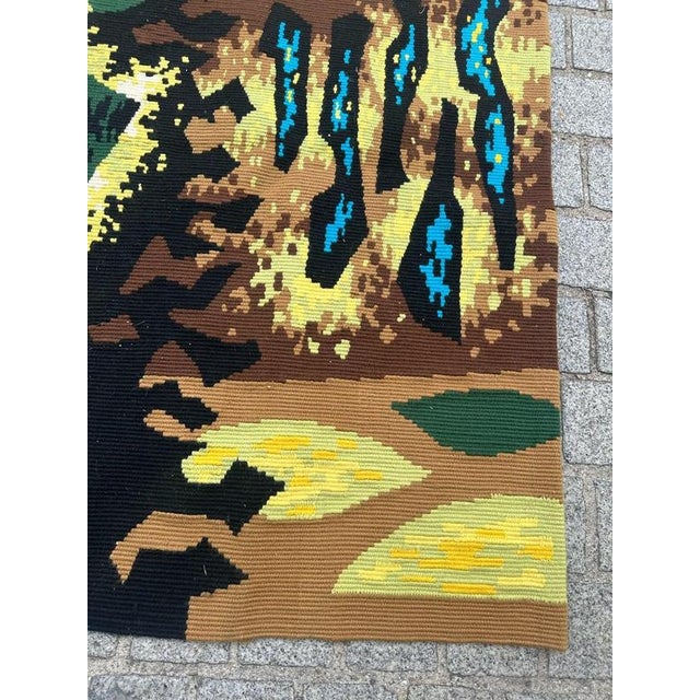 French Modern Tapestry with Terrestrial Lyre by J.C.L. Duprez, 1950s For Sale - Image 9 of 18