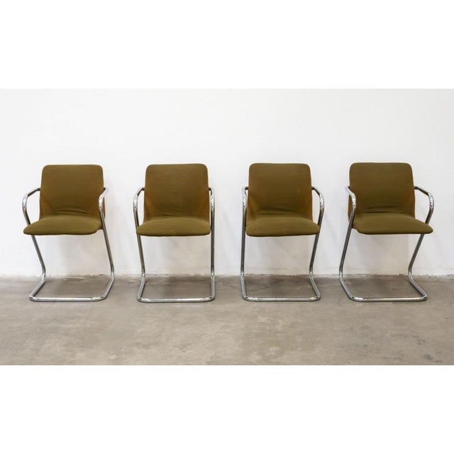 Vintage Round Glass Table with Chairs and Coffee Table, 1970s, Set of 6 For Sale - Image 9 of 18