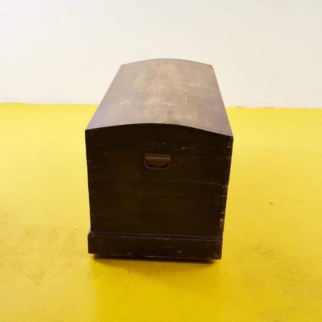 Vintage Preserved Wooden Trunk For Sale - Image 6 of 8