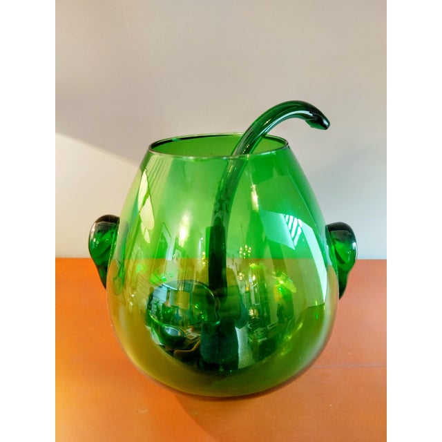 Hand-Blown Glass Punch Bowl, Spain, 1960s, Set of 2 For Sale - Image 9 of 9