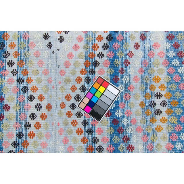 Textile 1960s Cecim Handwoven Kilim Rug For Sale - Image 7 of 11