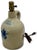American Antique 1870s American Peabody Massachusetts Blue Decorated 1 Gallon Stoneware Jug - Table Lamp Base Conversion For Sale - Image 3 of 18