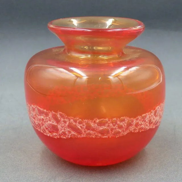 Mid-Century Modern Vase in Glass by Jindra Beránek, 1970 For Sale - Image 3 of 6
