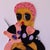Plushie X by Ayobola Kekere-Ekun | Mixed media Portrait of a person with plush animals For Sale