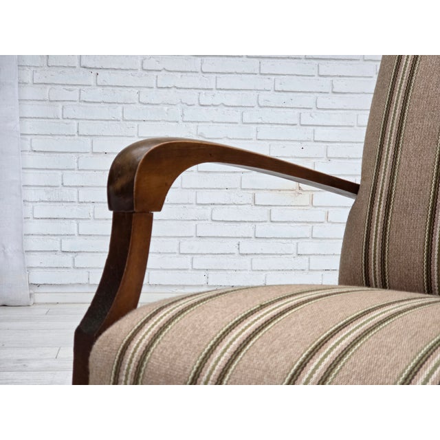 Danish Two-Seater Sofa in Beige Furniture Wool Fabric, 1950s For Sale - Image 14 of 18