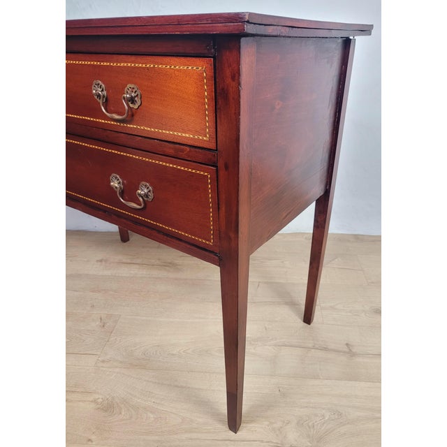 Vintage Edwardian Style Inlaid Chest of 2 Drawers, 1940s For Sale - Image 12 of 18