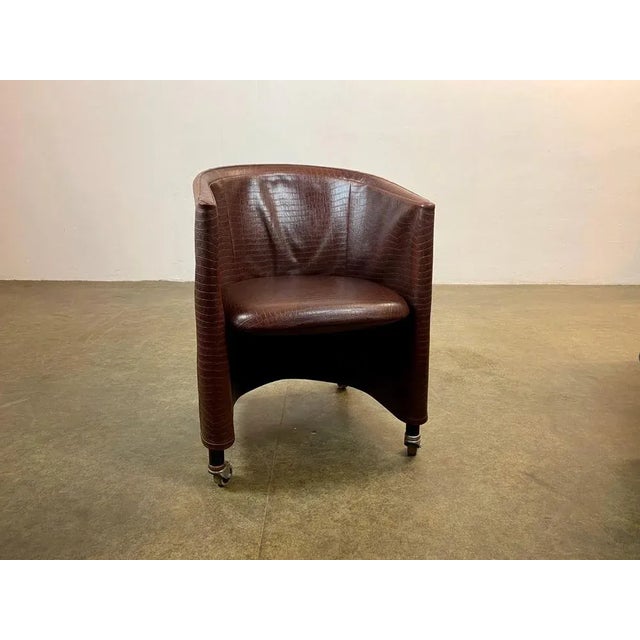 Italian Chair in Leather from Centra Studi For Sale - Image 4 of 13