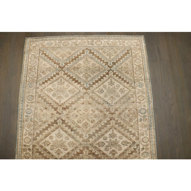 Persian Geometric Persian Hamedan Small Rug no. j5201 For Sale - Image 3 of 8