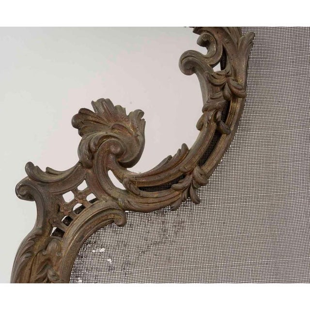Napoleon III Louis XV-Style Bronze Fireplace Screen, 1800s For Sale - Image 4 of 8