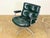 1960s Eames Time Life "Lobby" Chair - Green Leather - 1st Generation Model 675 For Sale - Image 9 of 12