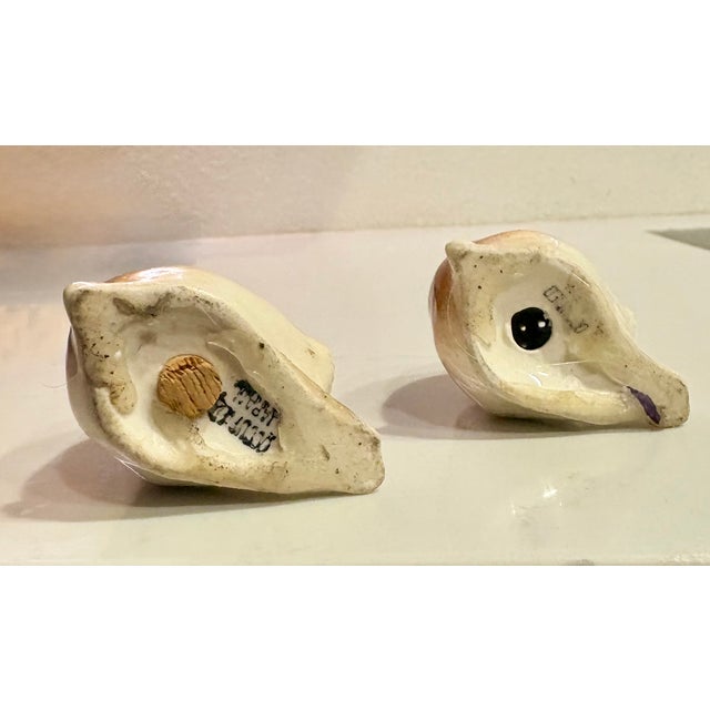 Brown Mid 20th Century Japanese Trompe-L’Oeil Japanese Porcelain Monkey Salt and Pepper Shakers - a Pair For Sale - Image 8 of 12