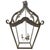 French White Cast Iron Lantern Chandelier For Sale - Image 11 of 11