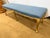 Giltwood Louis XV Style Long Blue Upholstered Bench, Window Seat For Sale - Image 4 of 7