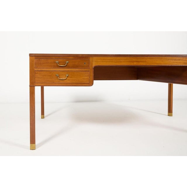 1950s Mid-Century Danish Modern Desk by Jacob Kjaer, 1950s For Sale - Image 5 of 14