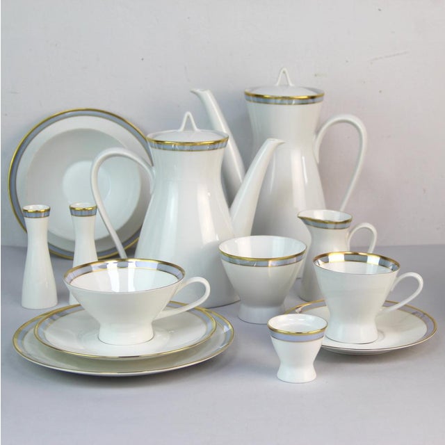 Mid-Century Modern Porcelain Coffee Service from Rosenthal, 1950s, Set of 43 For Sale - Image 3 of 14