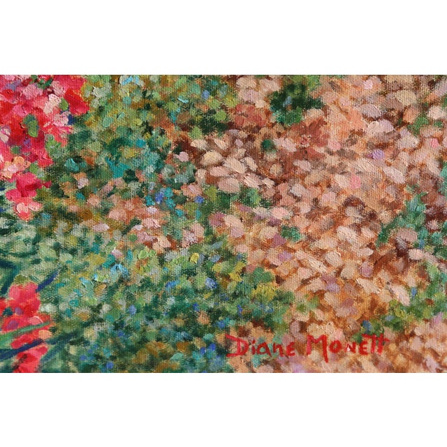 Guardians of the Flowers, Signed Oil Painting Diane Monet For Sale - Image 4 of 5