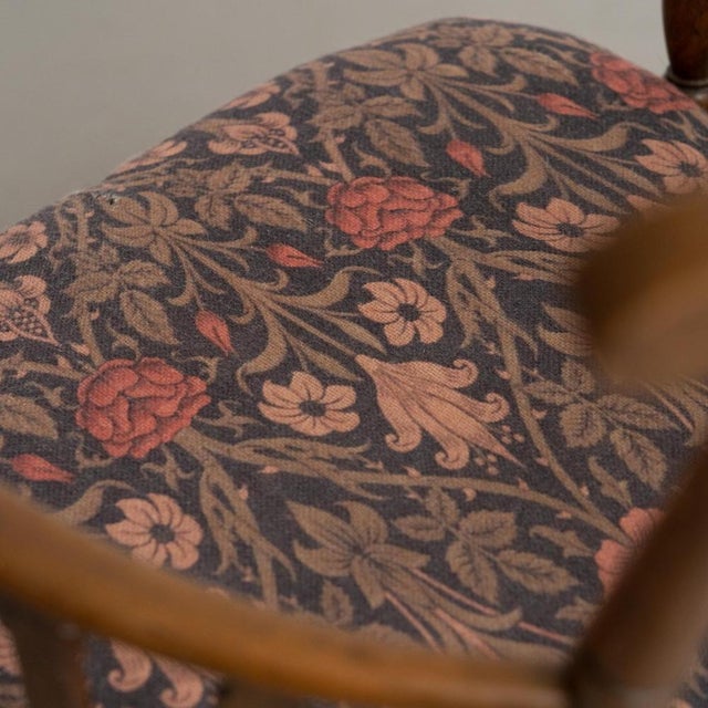 Vintage English Wood Armchair, 1950s For Sale - Image 14 of 16