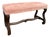 Antique French Bench With New Upholstery For Sale