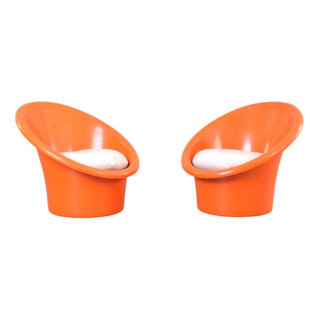 Skopa Lounge Chairs by Ole Gjerløv-Knudsen and Torben Lind for Ikea, 1970s, Set of 2 For Sale