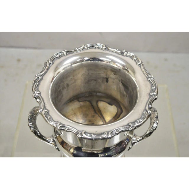 Mid 20th Century Vintage Engraved "Tcc Presidents Cup Winner 1973" Silver Plated Champagne Ice Bucket For Sale - Image 5 of 13